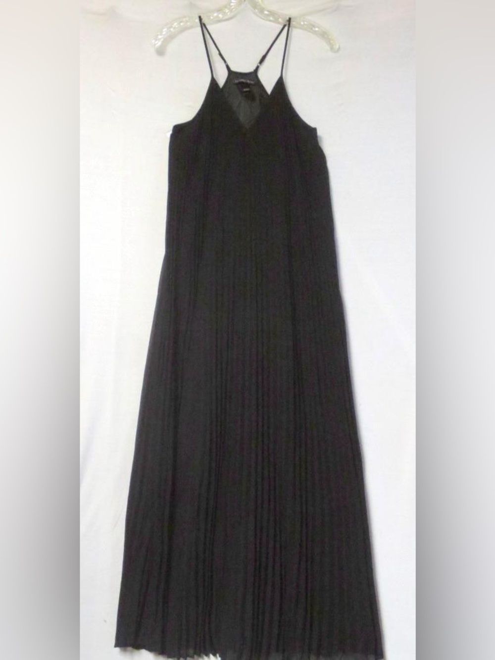 Victorias Secret Black Pleated Maxi Dress